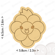 grapes~private_use_cults3d_otacutz-cm-inch-cookie.png Grapes Cookie Cutter / Suika Game
