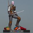 Preview01.jpg Geralt vs The Crones The Witcher 3 - Henry Cavill Version 3D print model
