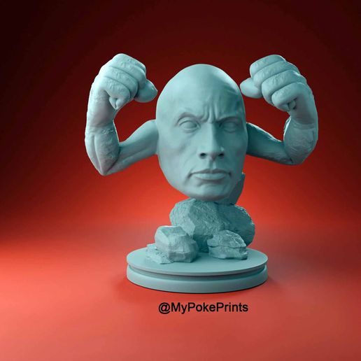 The Rock Geodude Pokemon 3D model