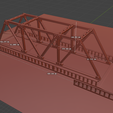 Dimensions-in-28mm-Scale.png Pratt Truss Bridge - Miniature Wargaming Terrain