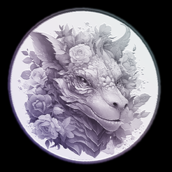 17a.png STL-Datei Blume Drache Lithopane - 17・3D-druckbares Modell zum Herunterladen