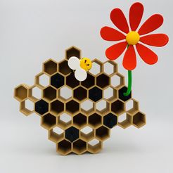 IMG_7418.jpg STL file Bee Keys holder・3D print design to download