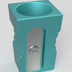 Pencil sharpener alum.jpg STL file Big pencil sharpener is pencil holder・3D printable model to download