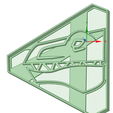 Green - copia.png Green Dino Charge Ranger Cookie cutter