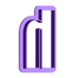 h_Low_case.stl heinrich - alphabet font - cookie cutter