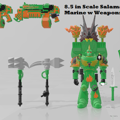 Salamanders-1.png STL-Datei McFarlane Custom 8,5 in Scale Salamanders Space Marine kostenlos・Modell zum 3D-Drucken zum herunterladen