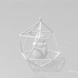 holiday_deco_2.PNG Christmas / Holiday Decoration: Snowman in icosahedron