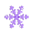 snowflake_top.stl Snowflake Icosahedron Ornament