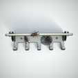 Render araña.jpg Key holder Chandeliers spider webs shelf and coat rack