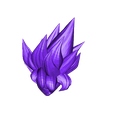 Cabeza_1.stl Free STL file Blue Goku Dragon Ball Z・3D printing design to download