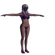 4.jpg Woman in bikini Rigged game character Low-poly model