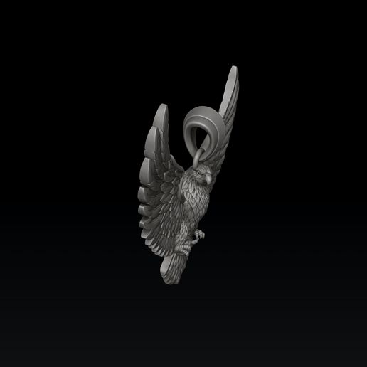 ewsr45fwsd12fws546ef5a5e54fwsw56f.jpg Eagle Pendant 3d v4 3D print model