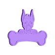 Doberman.stl STL file Set x24 Dog tags ( work from home)・Model to download and 3D print