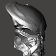 1b.png Bionic Predator Cyborg Biomask helmet mask armor- ULTRA DETAIL cosplay size 2 versions Hi-Poly STL for 3D printing