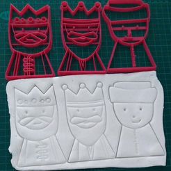 WhatsApp-Image-2021-12-28-at-14.26.48.jpeg Archivo STL reyes magos cortante galletita cookie 12 cm de altura・Idea de impresión 3D para descargar