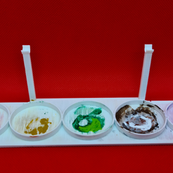paleta pintor.png Free STL file painter's palette・Object to download and to 3D print