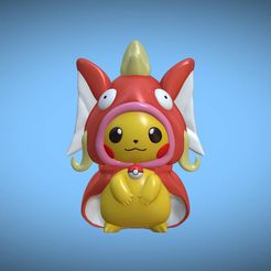 pikamagikarp1.jpg Free STL file Pikachu Magikarp・3D printing model to download