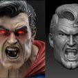 5cab3b4a-c285-4500-a27a-b4bd5dfc09e9.jpg Superman head mezco mafex mcfarlane angry and calm from batman the dark knight return