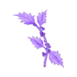 12-December-Holly.stl Birth Month Flowers Set Bas Relief 3D Model