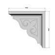 Floral-carving-corbel-04.jpg Floral scroll carved Corbel bracket 3D print model