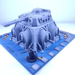 IMG_20220516_211919.jpg STL file [EXPANSION] Gothic Bunker Energy Weapons Turret・Model to download and 3D print