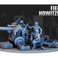 field-howitzer.jpg 3D-Datei Feldhaubitze・Design für den 3D-Druck zum Herunterladen