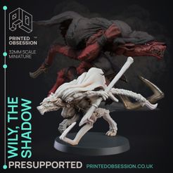 Wily-1.jpg 3D file Wily The Shadow - Kurtulmak - Deity Fight Club - PRESUPPORTED - Illustrated and Stats - 32mm scale・3D printer model to download