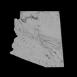 4.png Topographic Map of Arizona – 3D Terrain