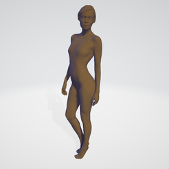 34.png STL file Girl blonde bob haircut on the beach in a swimsuit・3D print object to download, annihilator_gun