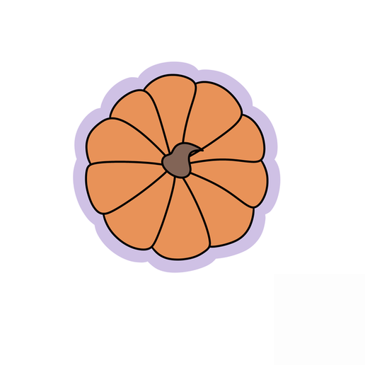 Simple Pumpkin Cookie Cutter STL – 2 Inch Fall 3D Print File