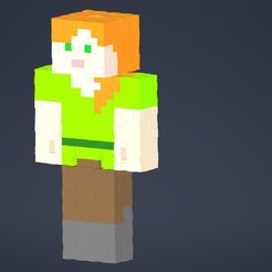 Body_all_1.jpg STL file Minecraft Alex・3D print object to download