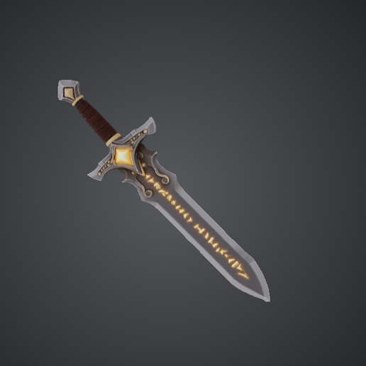Runed Fantasy Sword – Engraved Magic Blade