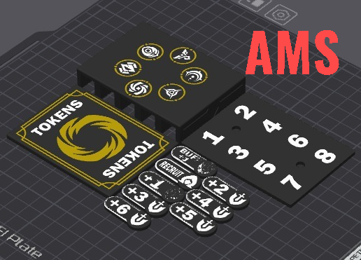 📦 Riftbound Token Box (AMS/NO AMS)・ 3D File for 3D printing・Cults