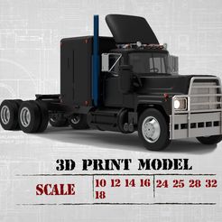 0_1.jpg Файл 3D Старый грузовик Американский модельный набор Rubber Duck STL распечатать・3D модель для печати скачать