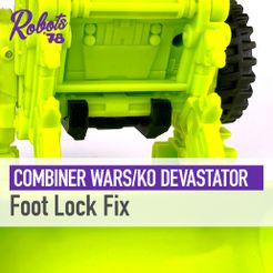 devastator-foot-lock-cults.jpg STL file CW/UW/CBB Devastator Foot Lock・3D printing idea to download