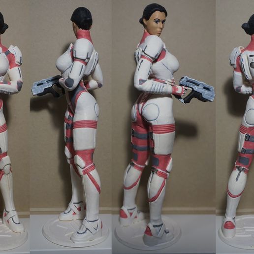 👾 Mass Effect Estatua de Ashley Williams・Impresión 3D con la