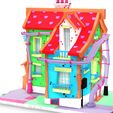 3.jpg MAISON 5 HOUSE HOME CHILD CHILDREN'S PRESCHOOL TOY 3D MODEL KIDS TOWN KID Cartoon Building 5