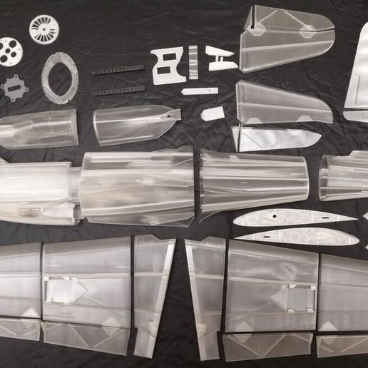 P63_parts_1.jpg Bell P63 Kingcobra flying model 1:12 scale