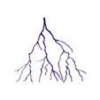 Lightning2.stl STL file 2D Silhouette/Stencil Lightning・3D printable model to download