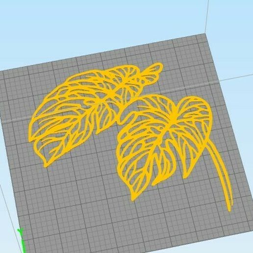 c2.jpg STL file wall decor flower and leafs set・3D printable model to download, satis3d