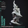 shadow-raven-3.jpg Shadow Raven - Elemental Familars - PRESUPPORTED - Illustrated and Stats - 32mm scale