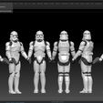 screenshot.398.jpg STAR WARS .STL The Clone Wars OBJ. Clone Trooper phase 1 and 2 3d KENNER STYLE ACTION FIGURE.