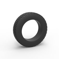1.jpg 3D file Diecast offroad tire 70 Scale 1:25・Model to download and 3D print