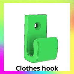 38.png Free STL file Wall mount hook hanger - free stl・3D printable design to download