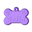 Bella M (50mm).STL Bone-shaped dog medal pack (48 STL