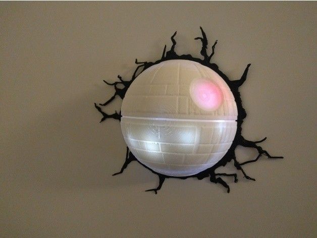 0fc44a386f0ebef87bbff243c998a984_preview_featured.jpg Free STL file Deathstar lamp・Template to download and 3D print, mashirito