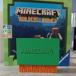 MC_Tile_Tray_1.jpg Fichier STL gratuit Porte-carreaux Minecraft Builders & Biomes・Objet imprimable en 3D à télécharger