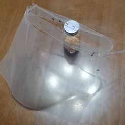 FaceShiled.jpg Free 3D file Alternative faceshield made with a plastic document folder・Template to download and 3D print