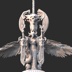 untitled.2734.png Fichier OBJ Statue d'ange pour Halloween・Design imprimable en 3D à télécharger