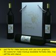 Preview1.jpg Triangle paper bag for three wine bottles 3D model 3D model